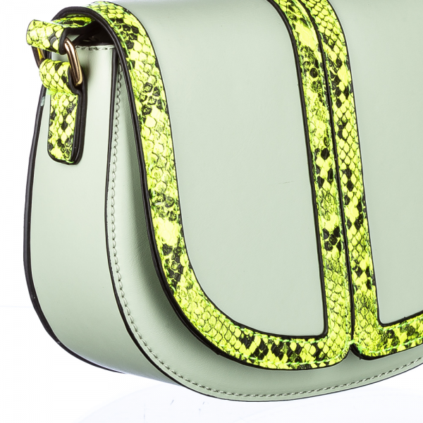 Γυναικεία τσάντα Evian Πράσινο  οικολογικό δέρμα, 4 - Kalapod.gr